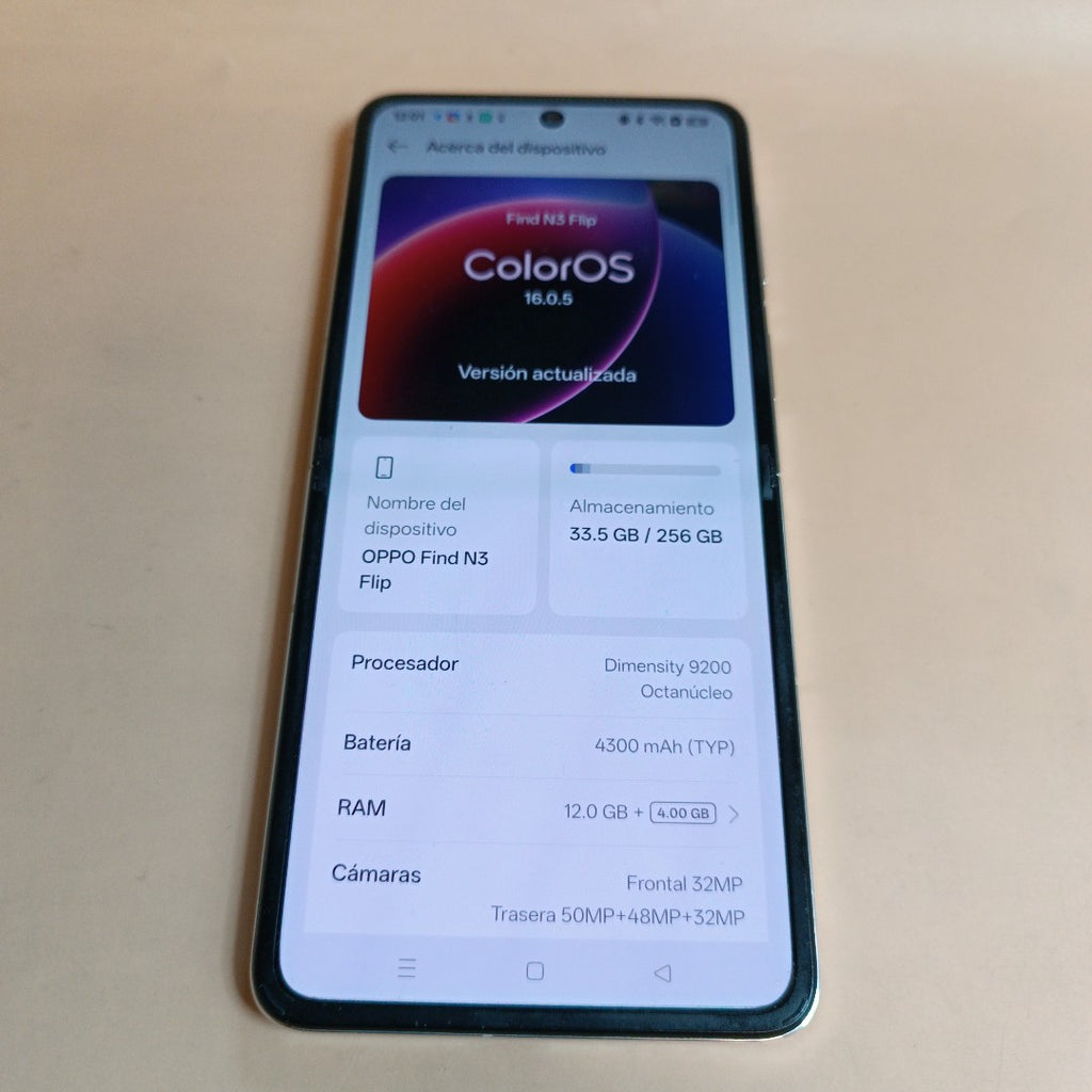 CELULAR OPPO FIND N3 FLIP CPH2519 (2023) 256 GB 12 GB RAM (SEMINUEVO)
