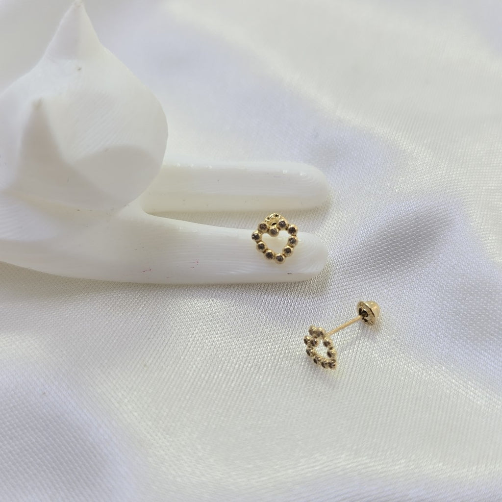 BROQUELES BROQUEL FIG CORAZON 14K 0.23 GR (NUEVO)