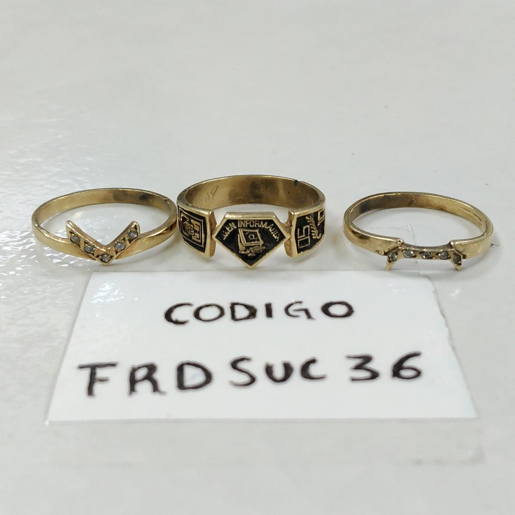 ANILLO DE GRADUACIÓN ORO 14 K 5,40 GRMS (SEMINUEVO)