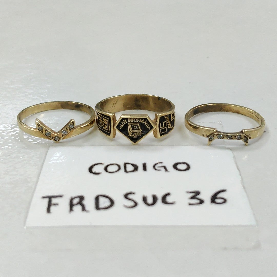 ANILLO DE GRADUACIÓN ORO 14 K 5,40 GRMS (SEMINUEVO)