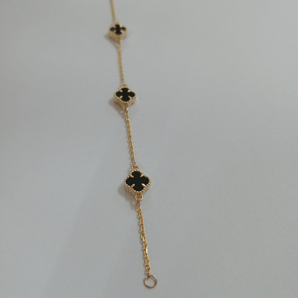 PULSERA ESPECIAL PIEDRAS COLOR 10K 18 CM 2.3 GR (NUEVO)