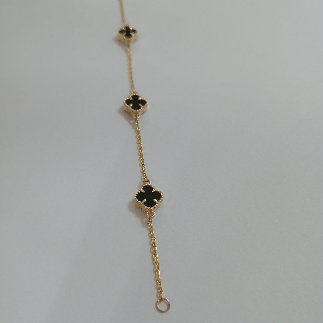 PULSERA ESPECIAL PIEDRAS COLOR 10K 18 CM 2.3 GR (NUEVO)