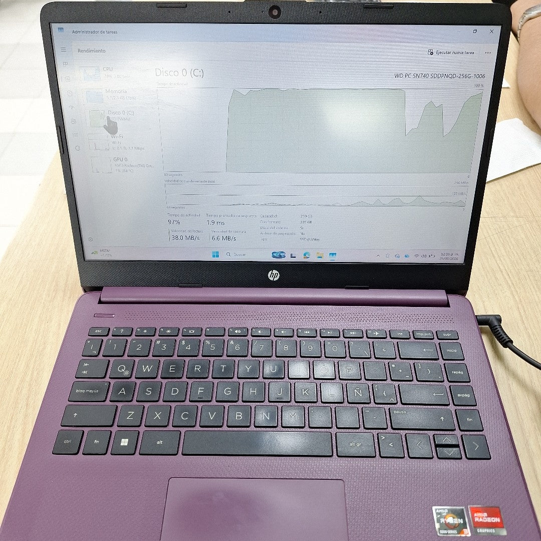 LAPTOP HP 14-FQ1005LA (2023) 256 GB SSD 8 GB RAM