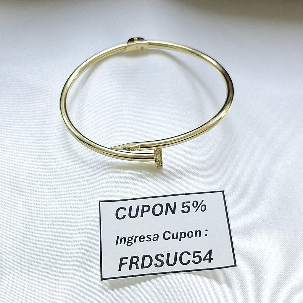 PULSERA FIG CLAVO 10K 21 CM 5.7 GR (NUEVO)