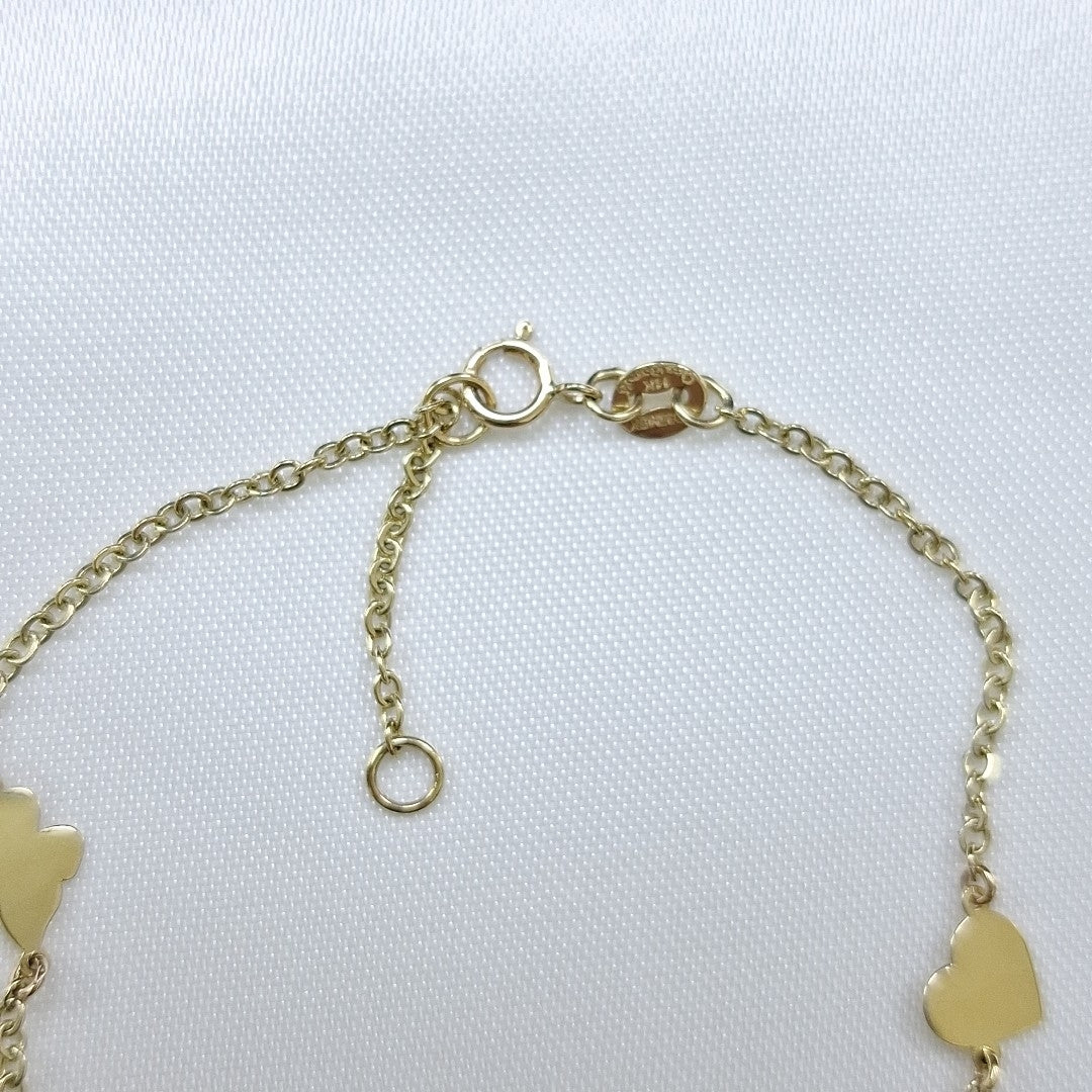PULSERA ESPECIAL C FIGURAS 14K 18 CM 1.8 GR (NUEVO)