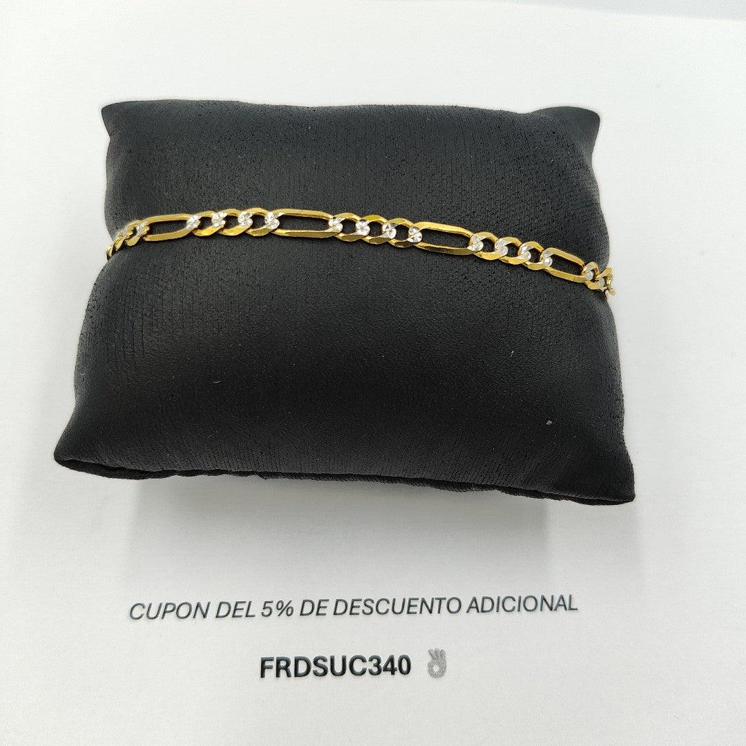 PULSERA 3X1 14K 21 CM 4.6 GR (NUEVO)