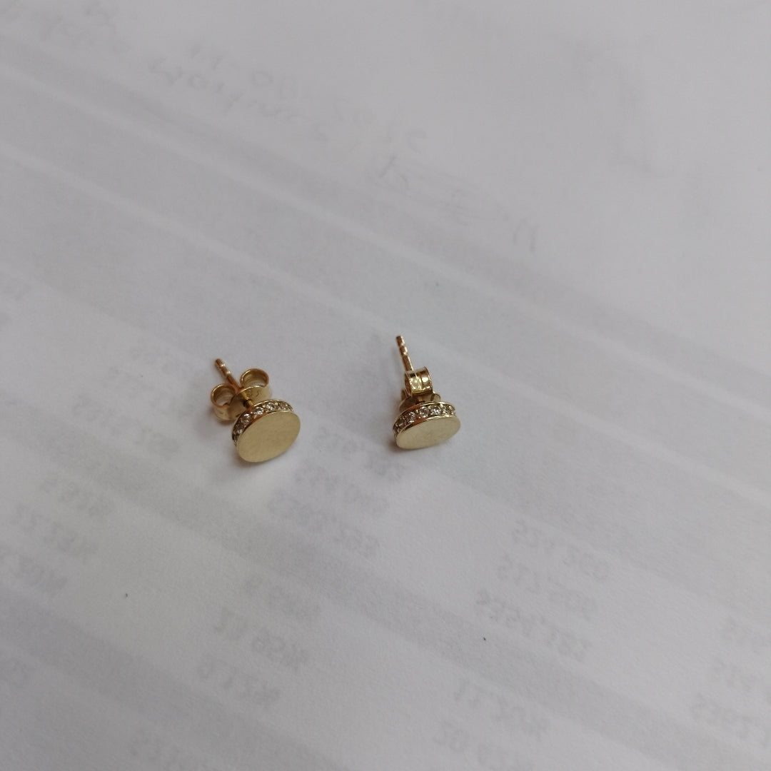 BROQUELES PAR ORO 14 K 1.5 GRMS (SEMINUEVO)