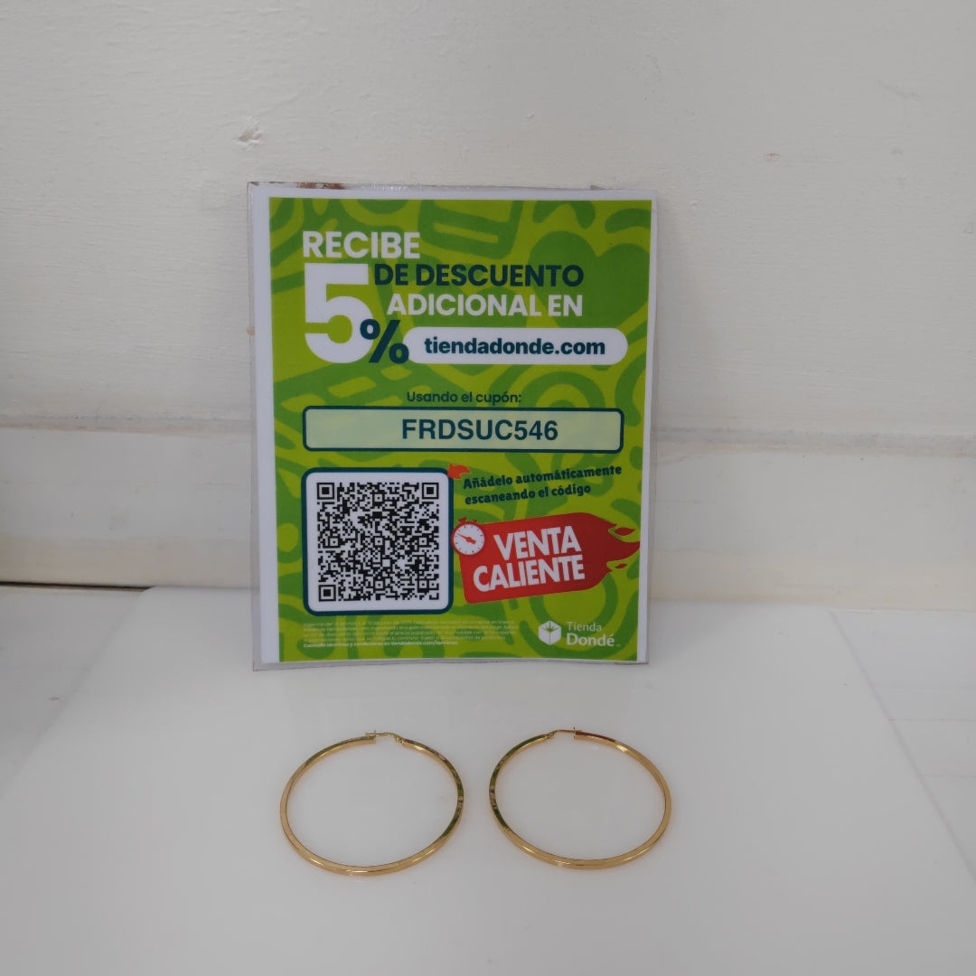 ARRACADAS PAR ORO 14 K 4 GRMS (SEMINUEVO)