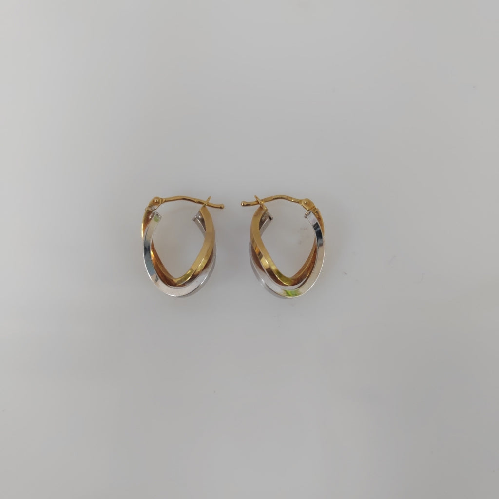 ARRACADAS PAR ORO 14 K 1.5 GRMS (SEMINUEVO)