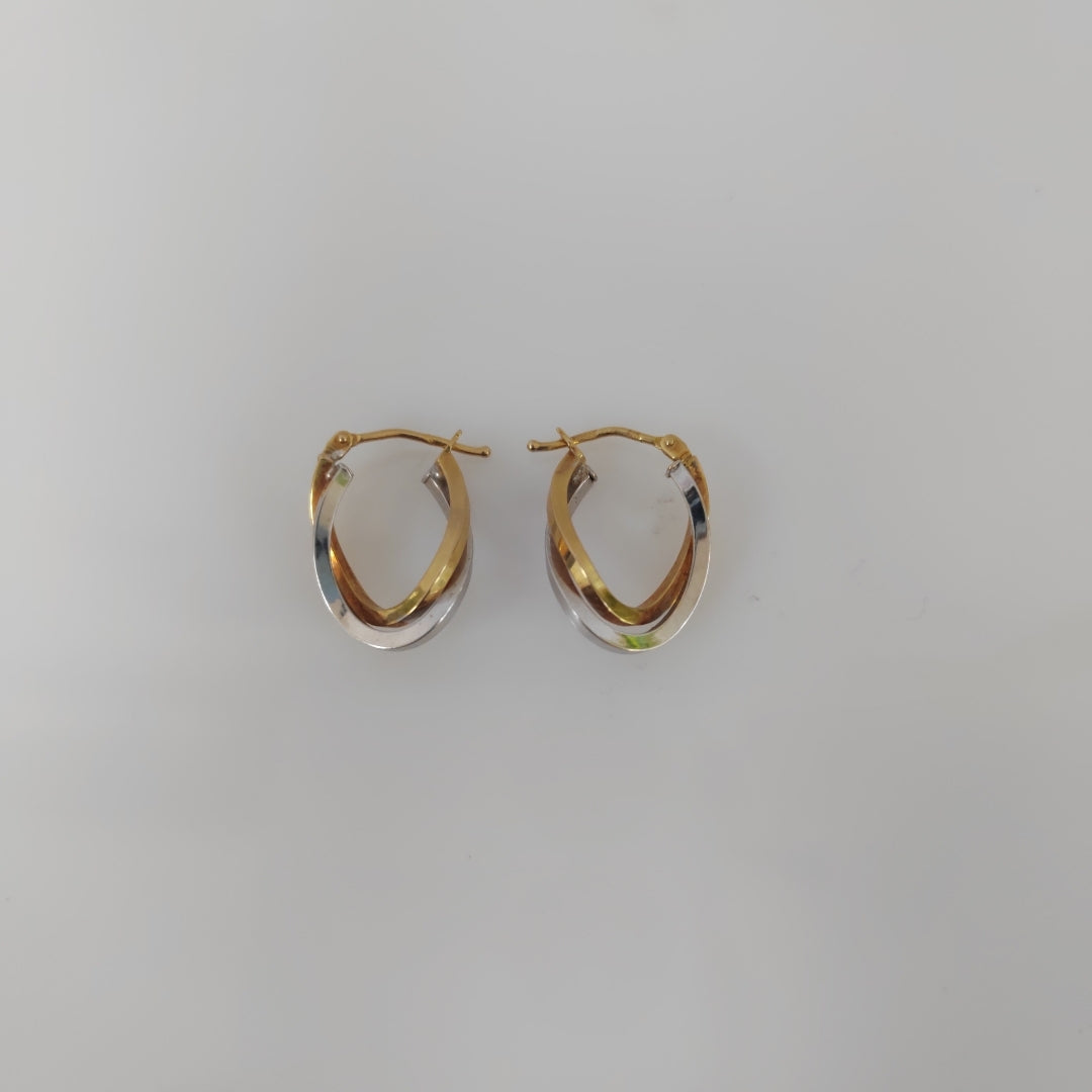 ARRACADAS PAR ORO 14 K 1.5 GRMS (SEMINUEVO)