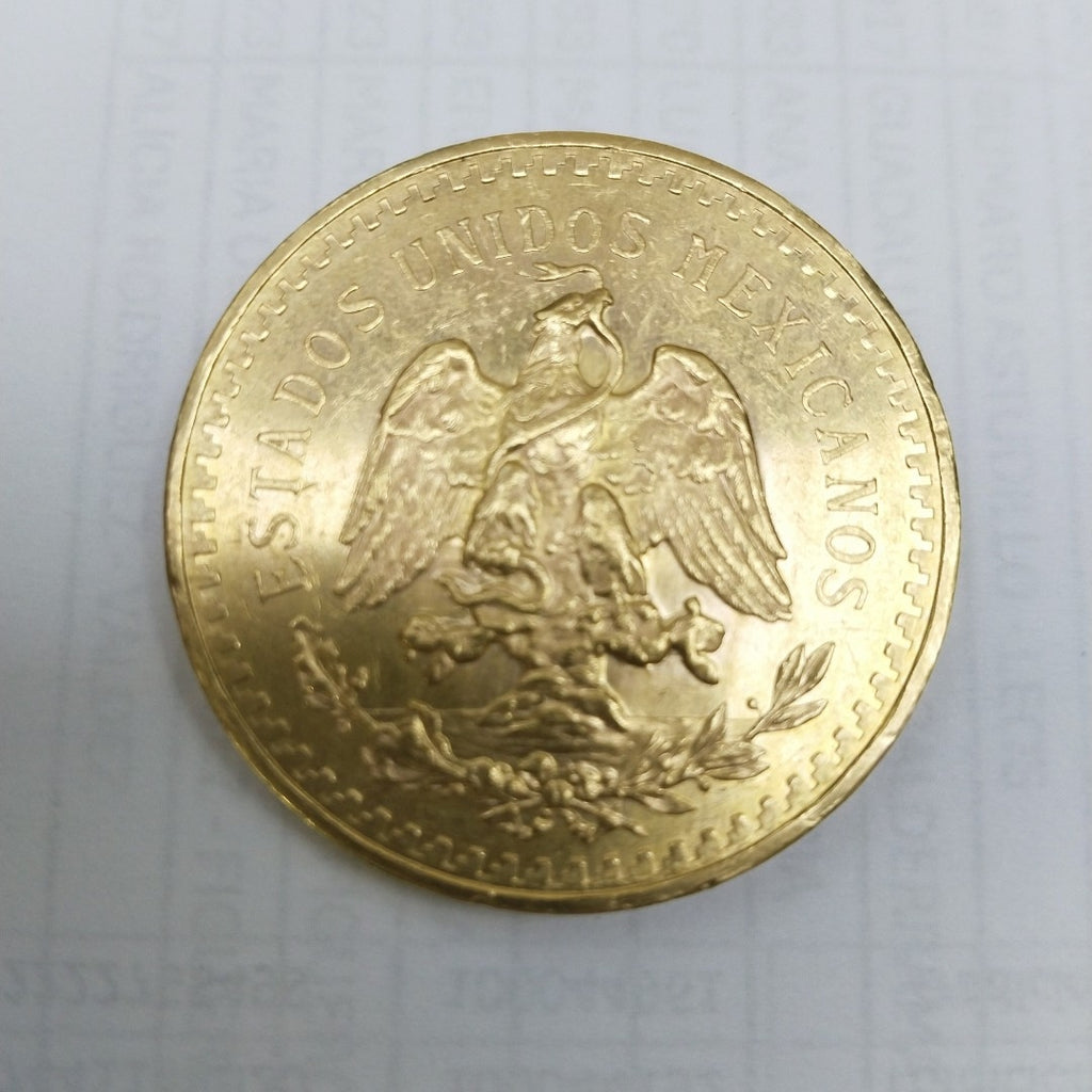 K1 41.6 GRMS 21 K IDENTIFICACIÓN MONEDA NOMINATIVA MONEDAS PESOS 50 PESOS (SEMINUEVO)