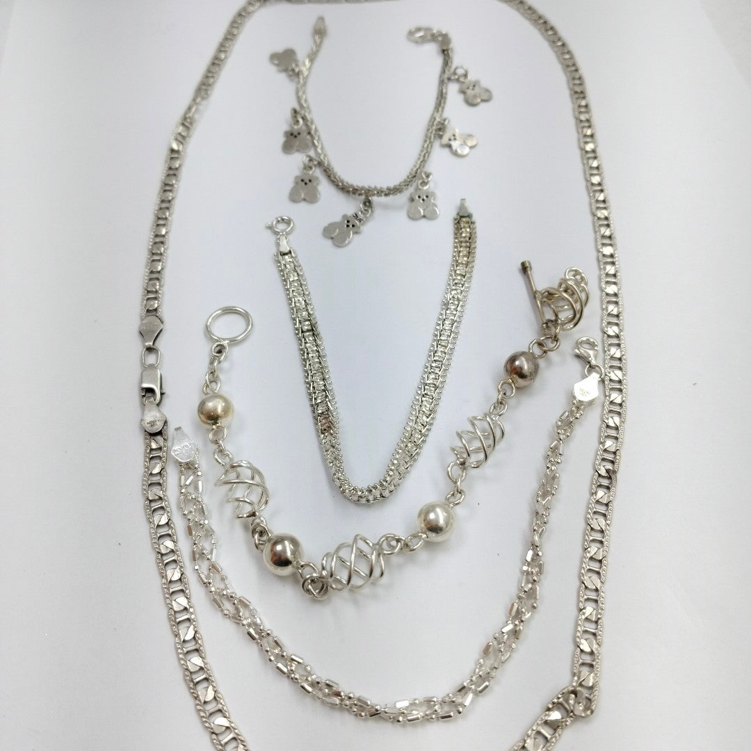 CADENA, PULSERA PLATA 50.9 GRMS (SEMINUEVO)