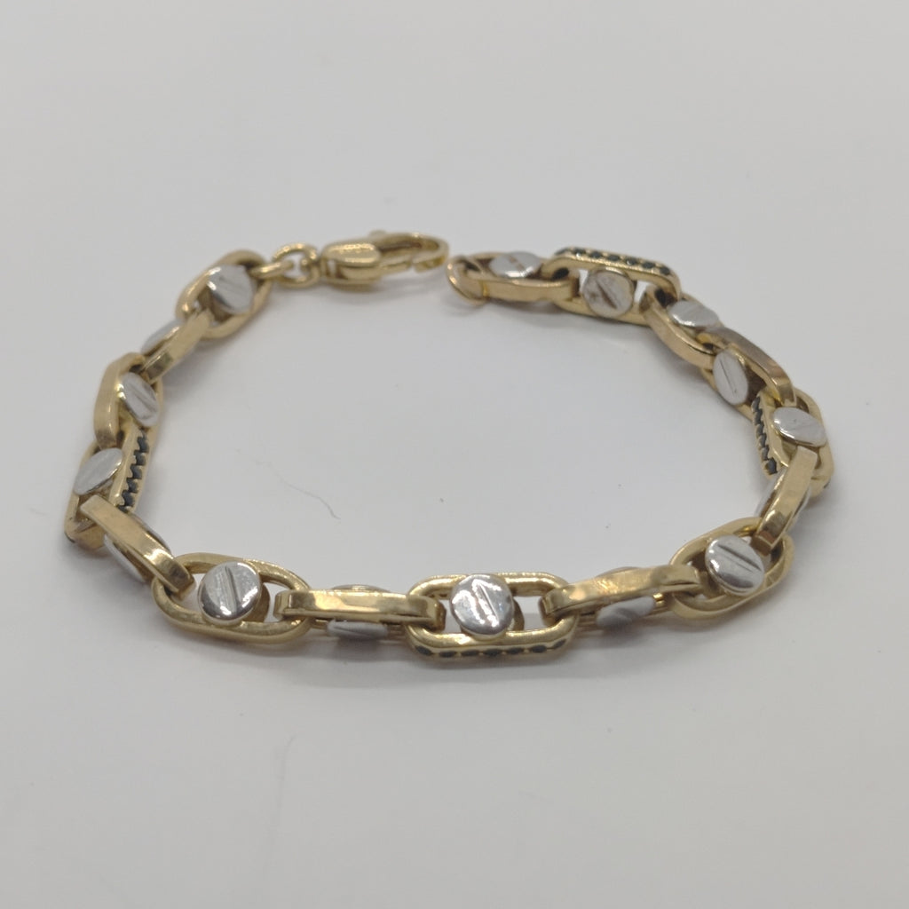 PULSERA ORO BLANCO 14 K 10.6 GRMS (SEMINUEVO)