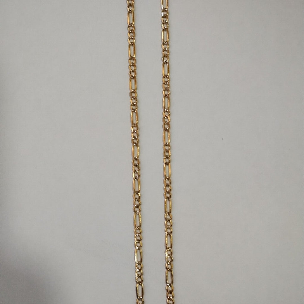 CADENA 3X1 DIAMANTADA 14K 55 CM 5 GR (NUEVO)