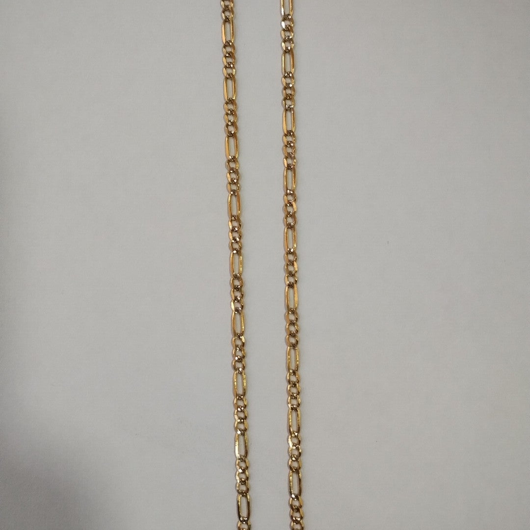 CADENA 3X1 DIAMANTADA 14K 55 CM 5 GR (NUEVO)