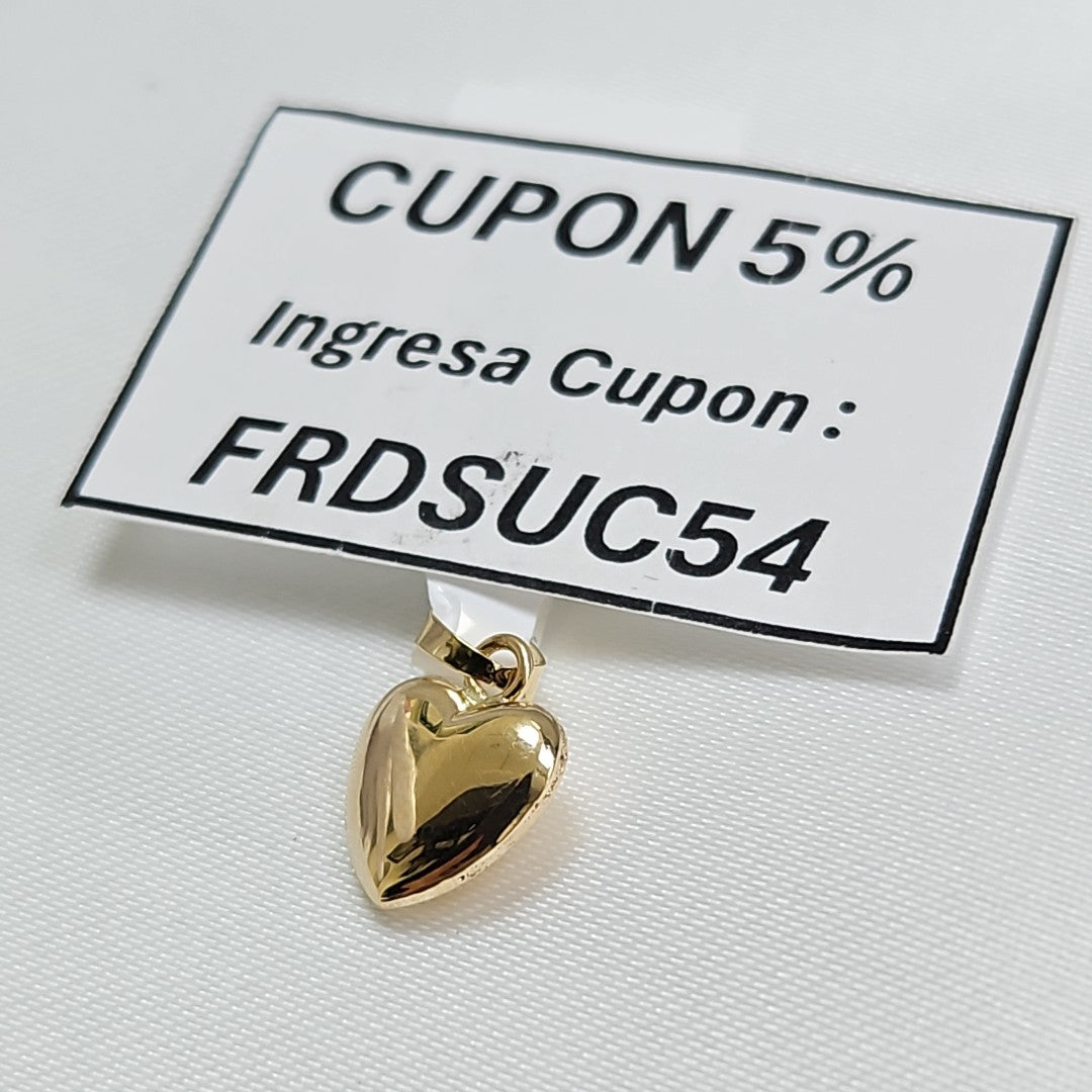 DIJE CORAZON 10K 0.7 GR (NUEVO)