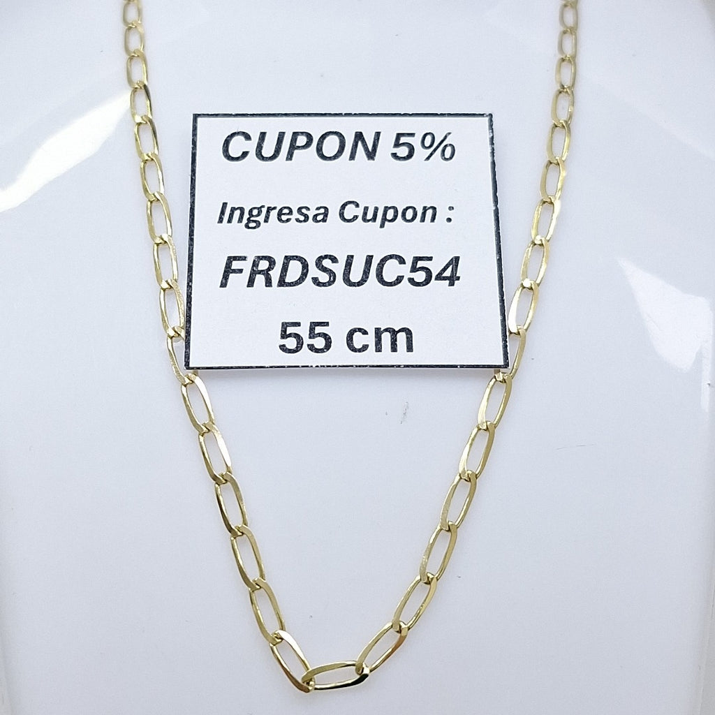 CADENA ESLABON 14K 55 CM 6.6 GR (NUEVO)