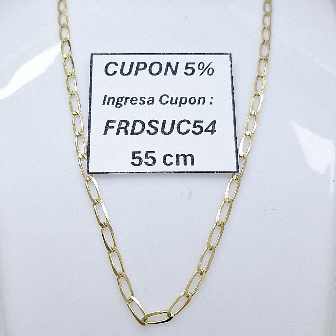 CADENA ESLABON 14K 55 CM 6.6 GR (NUEVO)