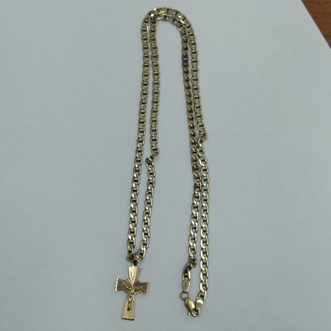 CADENA,CRUZ ORO 10 K 14,60 GRMS (SEMINUEVO)