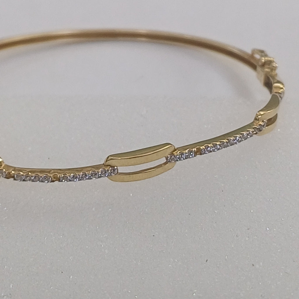 PULSERA RIGIDA ORO 14 K 5.4 GRMS (SEMINUEVO)