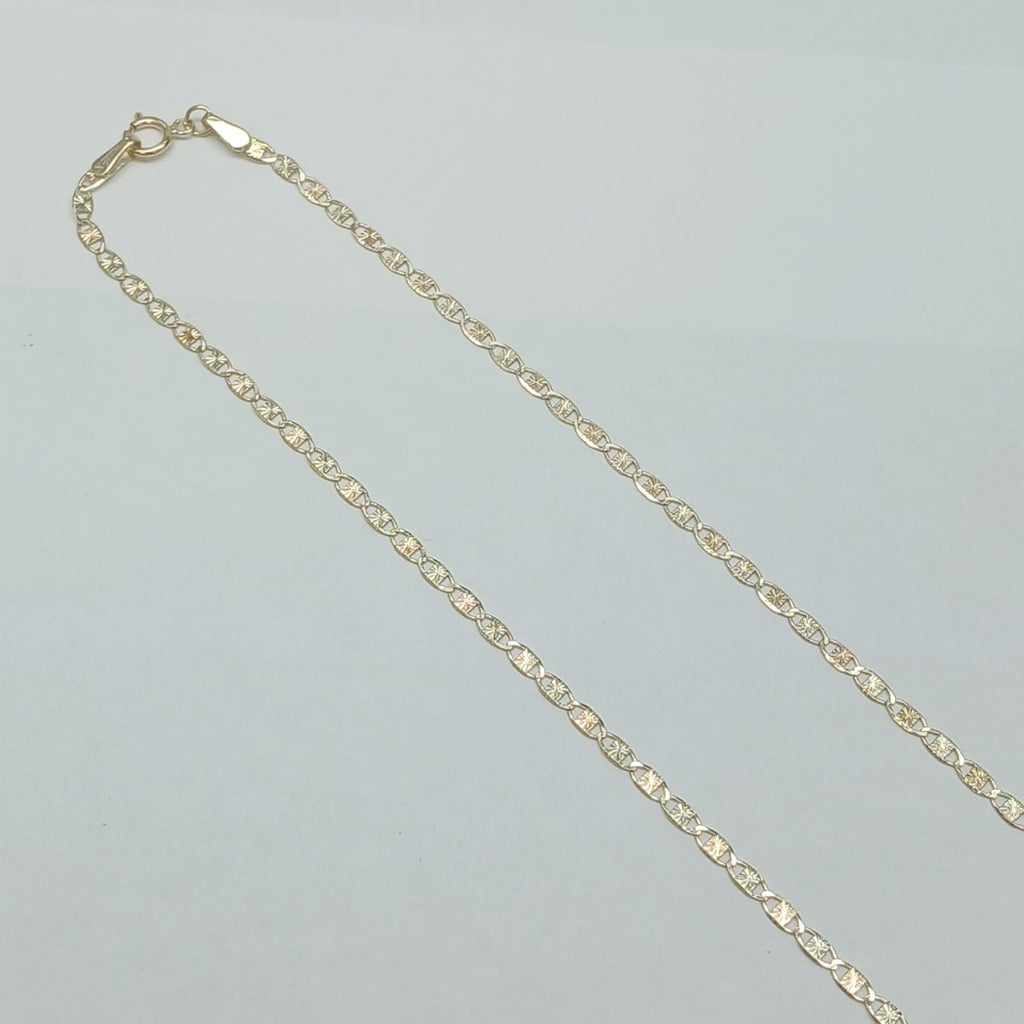 CADENAS TEJIDO GUCHI ORO 10K 55 CM 2.8 GR (NUEVO)