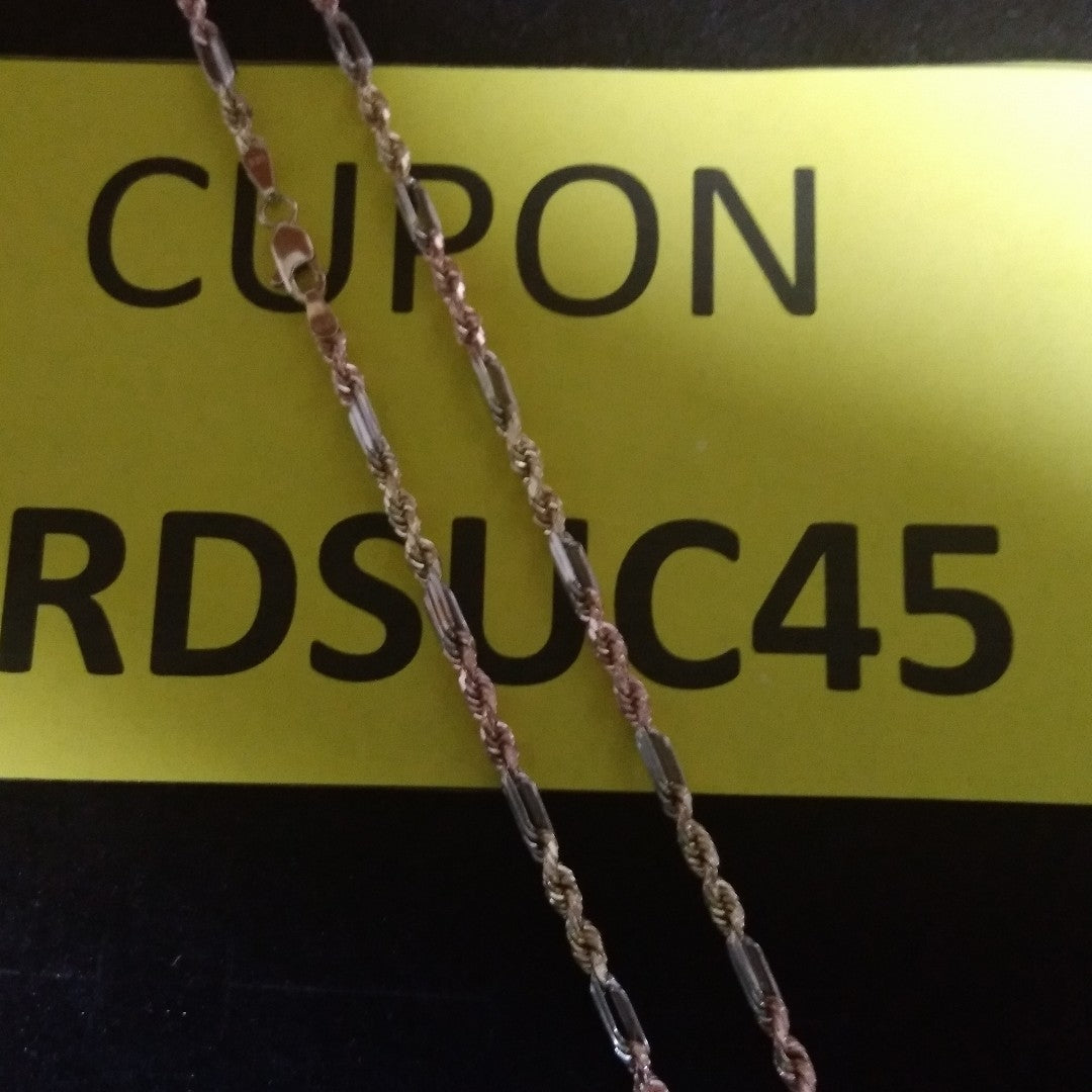 CADENA ORO COMBINADO 14 K 8,70 GRMS (SEMINUEVO)