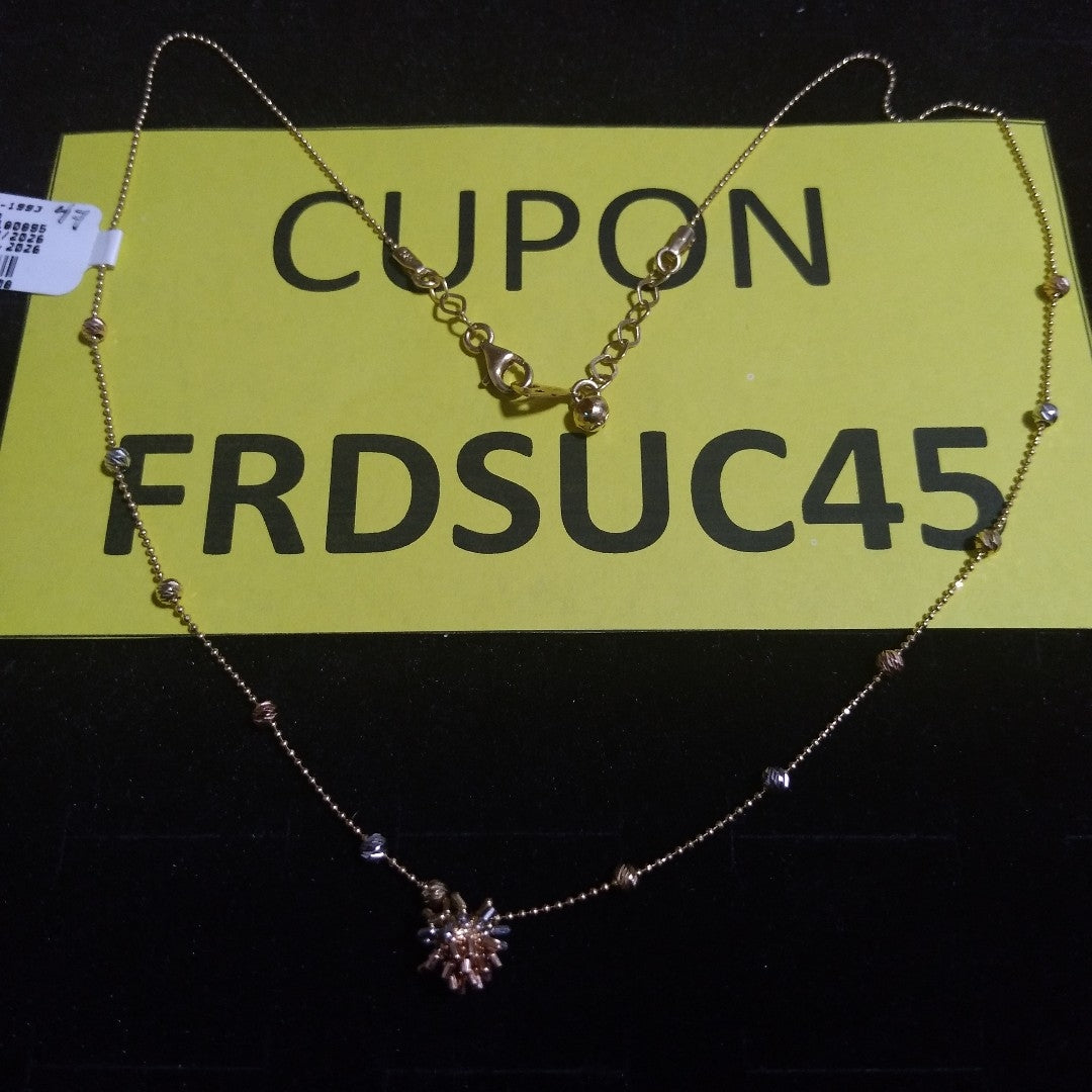 GARGANTILLA ORO COMBINADO 14 K 4,40 GRMS (SEMINUEVO)