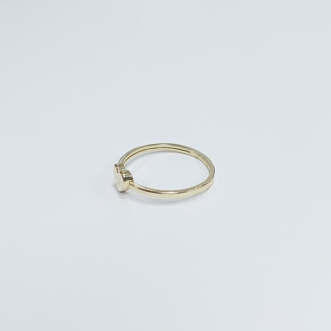 ANILLOS ANILLITO FIG CORAZON 10K TALLA 8 1.2 GR (NUEVO)