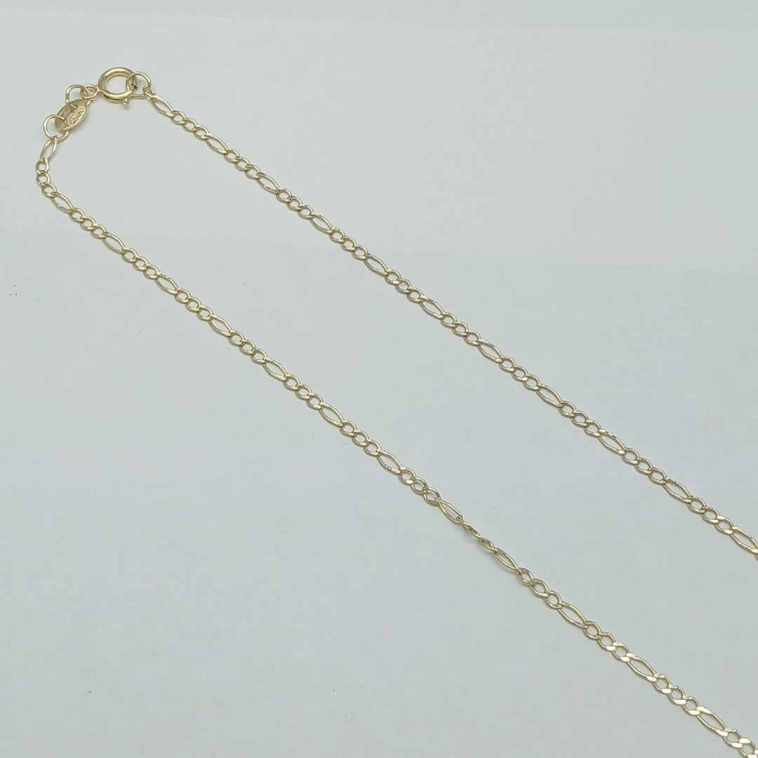 CADENAS TEJIDO 3X1 ORO 10K 55 CM 2.1 GR (NUEVO)