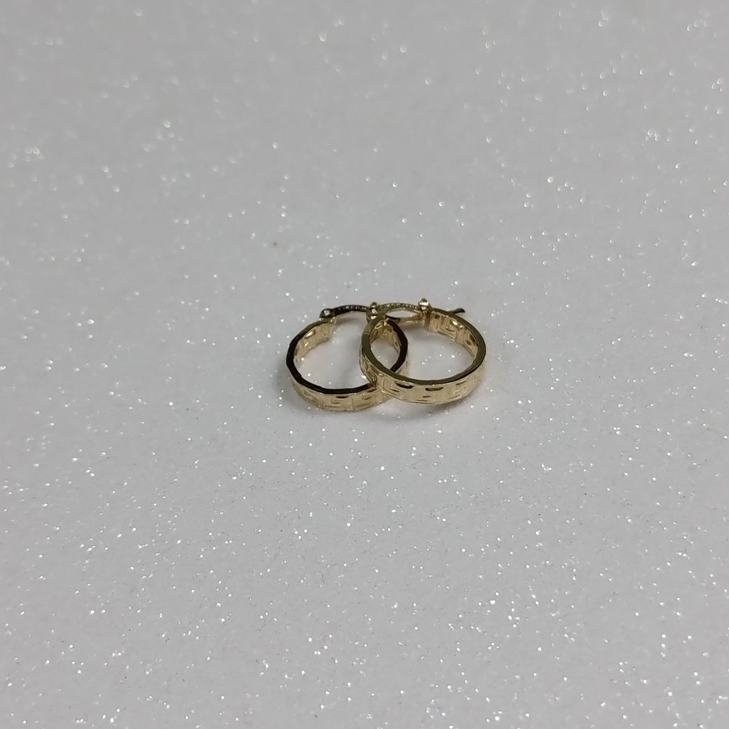 ARETES ARRACADAS FIG GRECAS 14K 1.8 GR (NUEVO)