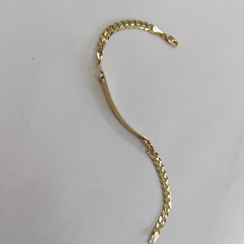PULSERA ESCLAVA BARBADA 14K 18 CM 7 GR (NUEVO)