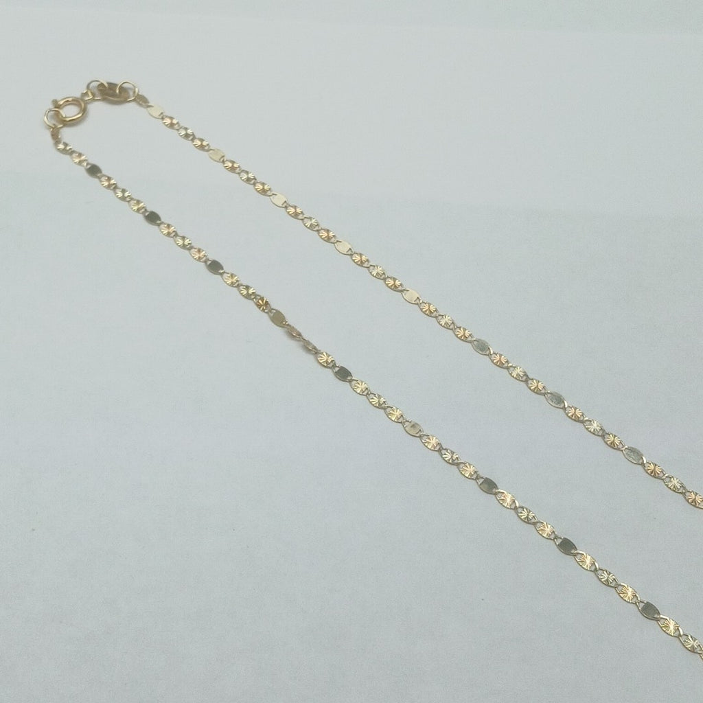 CADENAS TEJIDO GUCHI ORO 10K 55 CM 1.7 GR (NUEVO)