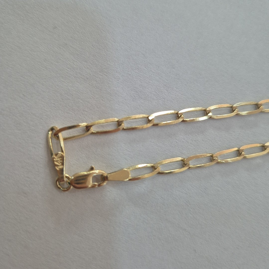 CADENA ESLABON 14K 55 CM 6.6 GR (NUEVO)