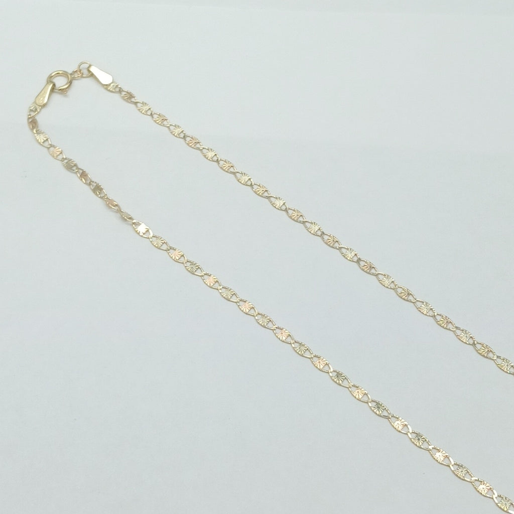 CADENAS TEJIDO GUCHI ORO 10K 55 CM 2.9 GR (NUEVO)