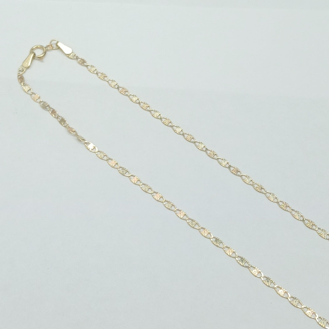 CADENAS TEJIDO GUCHI ORO 10K 55 CM 2.9 GR (NUEVO)