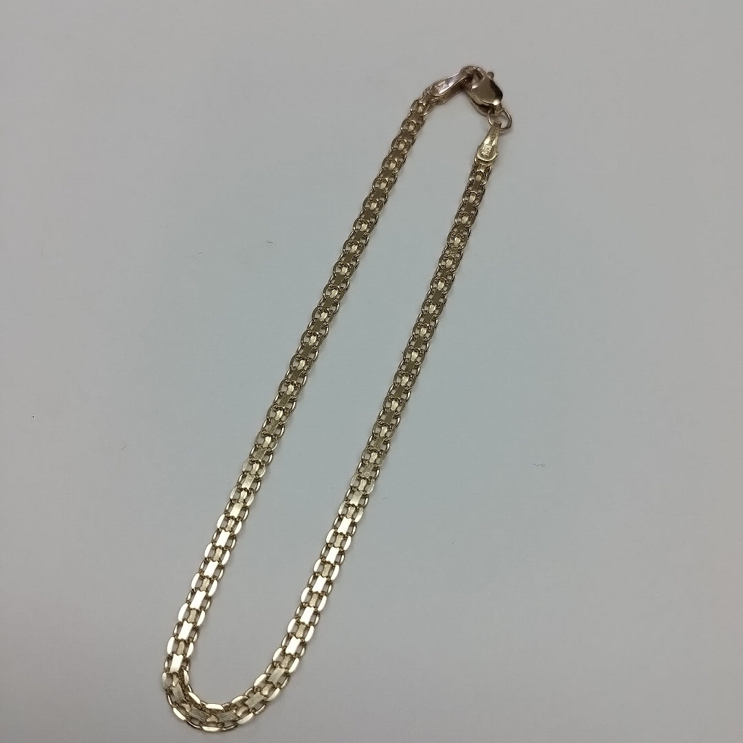 PULSERA TEJIDO CHINO 14K 18 CM 2.4 GR (NUEVO)