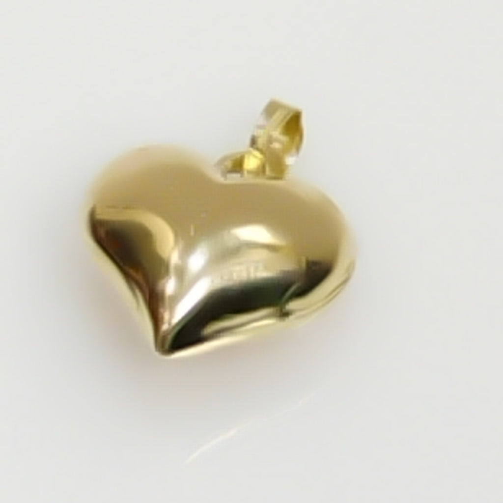 DIJE TEJIDO CORAZON LISO 14K 1.4 GR (NUEVO)