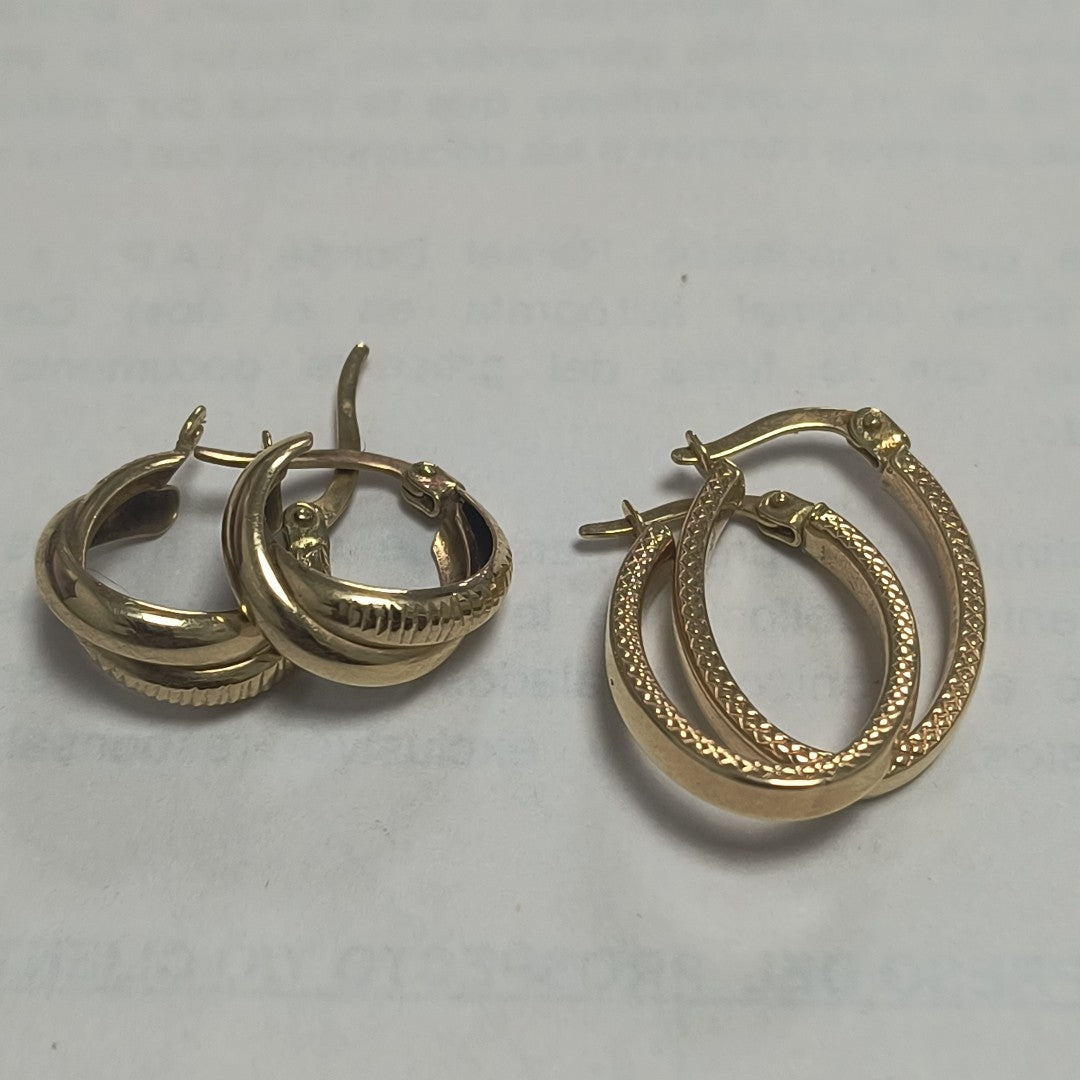 ARETES PAR ORO 14 K 2.6 GRMS (SEMINUEVO)
