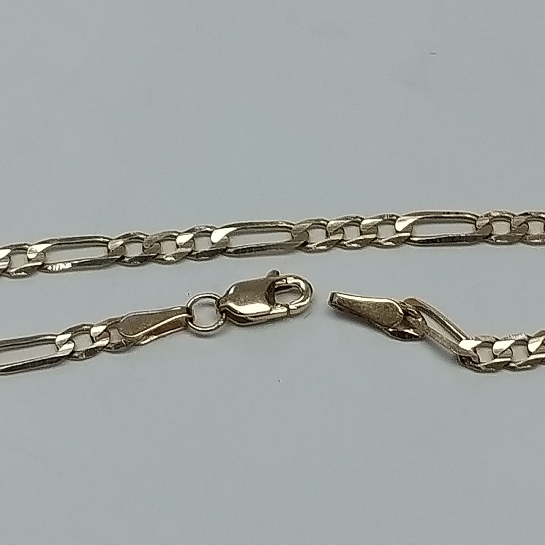 PULSERA TEJIDO 3X1 14K 18 CM 2.6 GR (NUEVO)