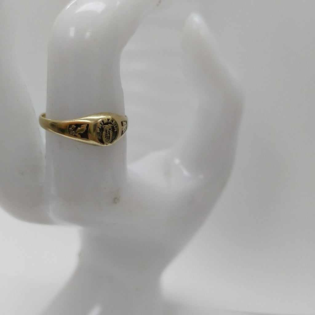 ANILLO DE GRADUACIÓN ORO 10 K 1,40 GRMS (SEMINUEVO)