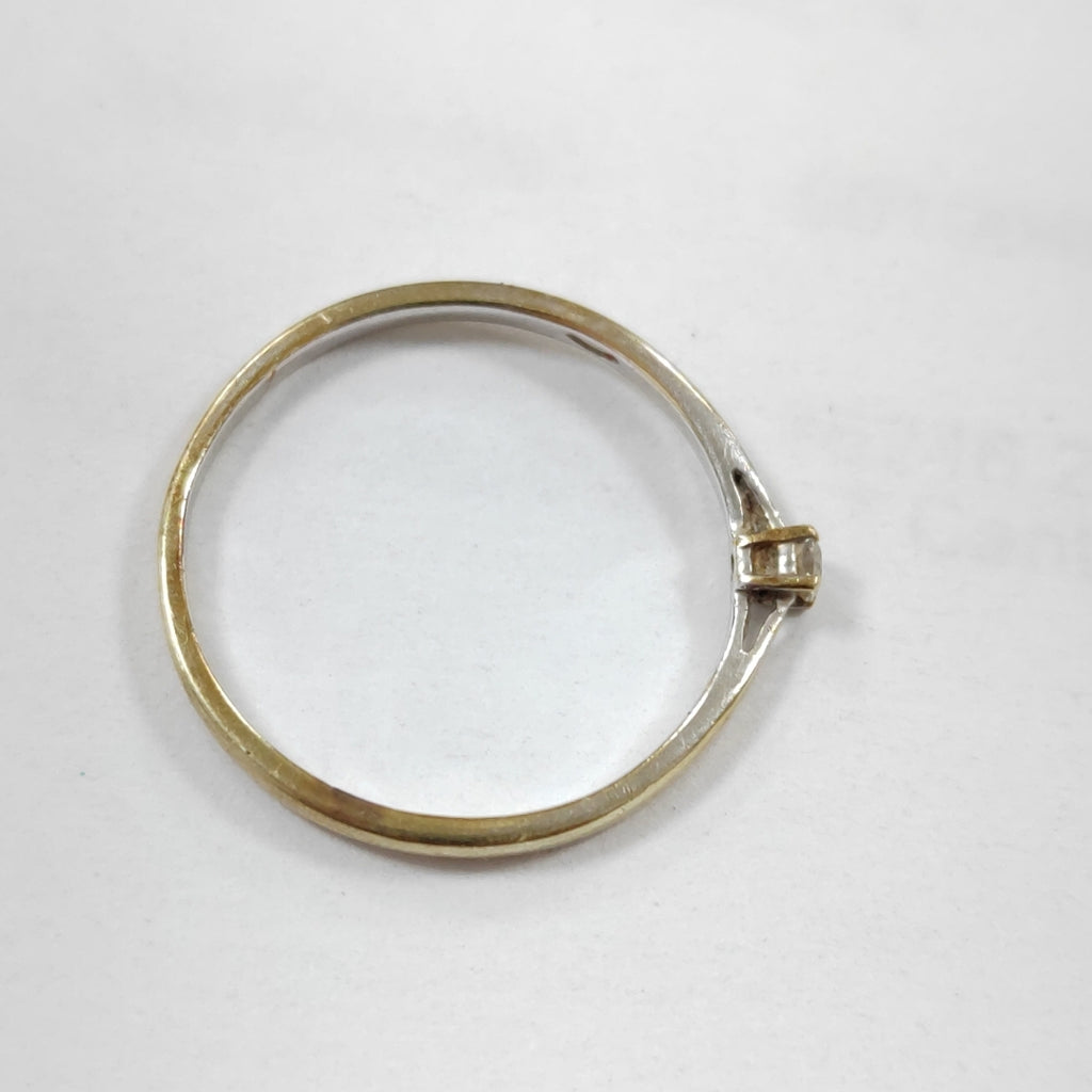 SOLITARIO ORO, ORO BLANCO 14 K 0.9 GRMS (SEMINUEVO)