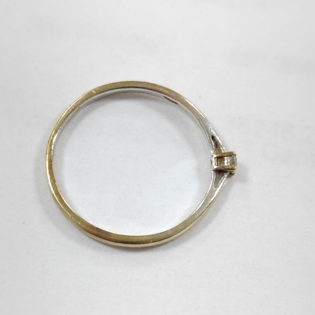SOLITARIO ORO, ORO BLANCO 14 K 0.9 GRMS (SEMINUEVO)