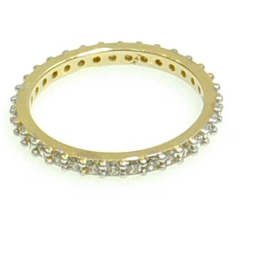 ANILLO ANILLITO CHURUMBELA C CIRCONIAS 14K 6.5 TALLA 1.9 GR (NUEVO)