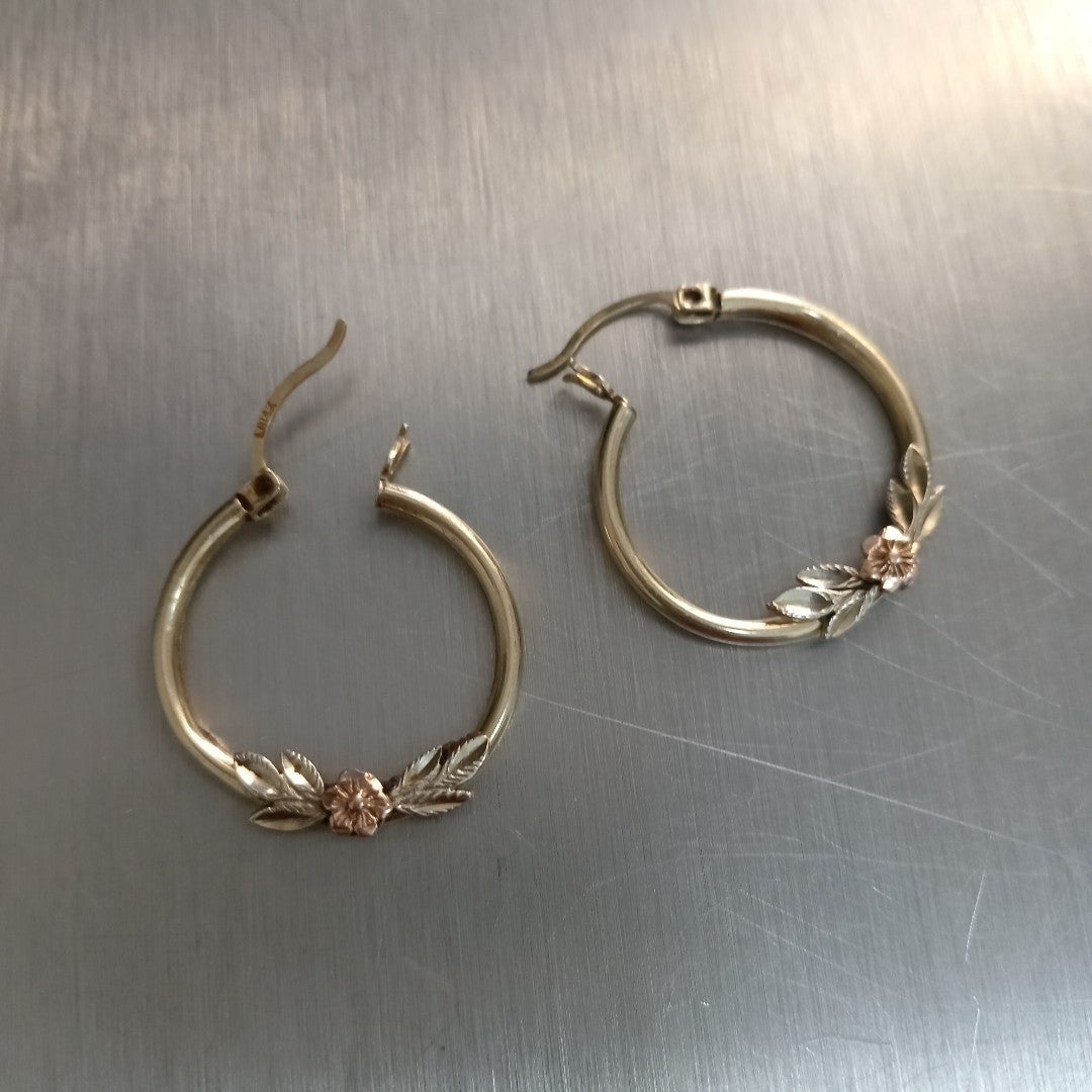 ARRACADAS PAR ORO 14 K 2,90 GRMS (SEMINUEVO)