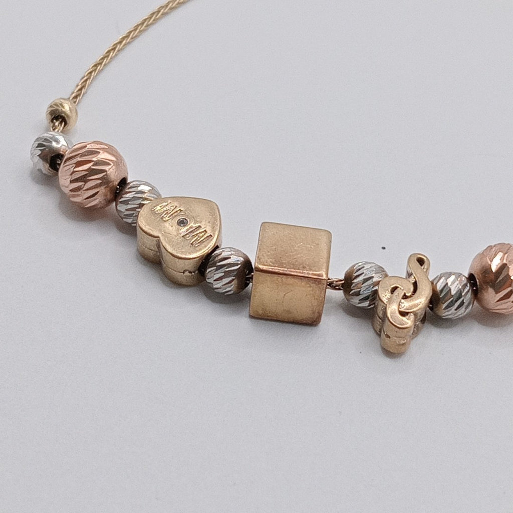 PULSERA ORO COMBINADO 10 K 4.3 GRMS (SEMINUEVO)