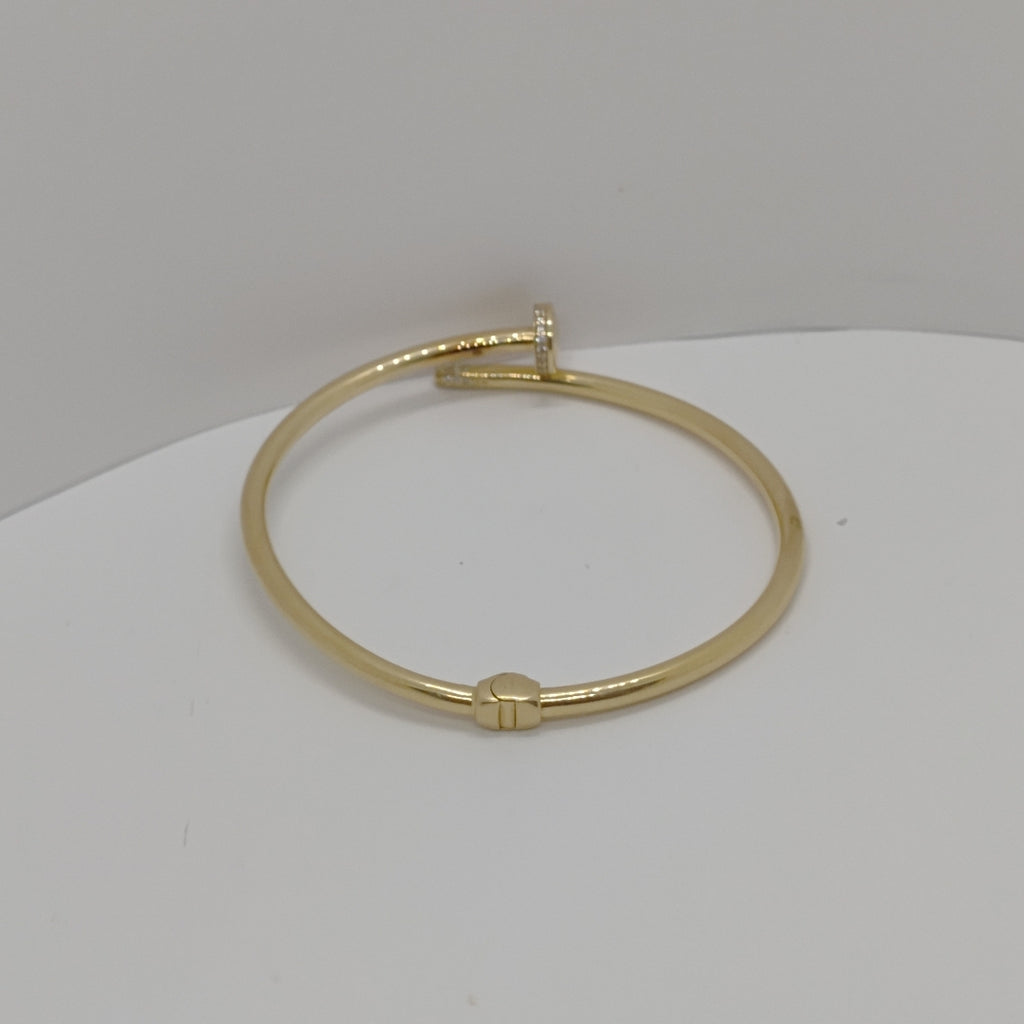 PULSERA RIGIDA ORO 14 K 6.4 GRMS (SEMINUEVO)