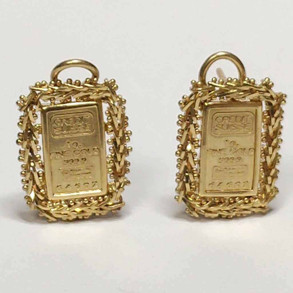 ARETES PAR ORO 10 K 4.5 GRMS (SEMINUEVO)