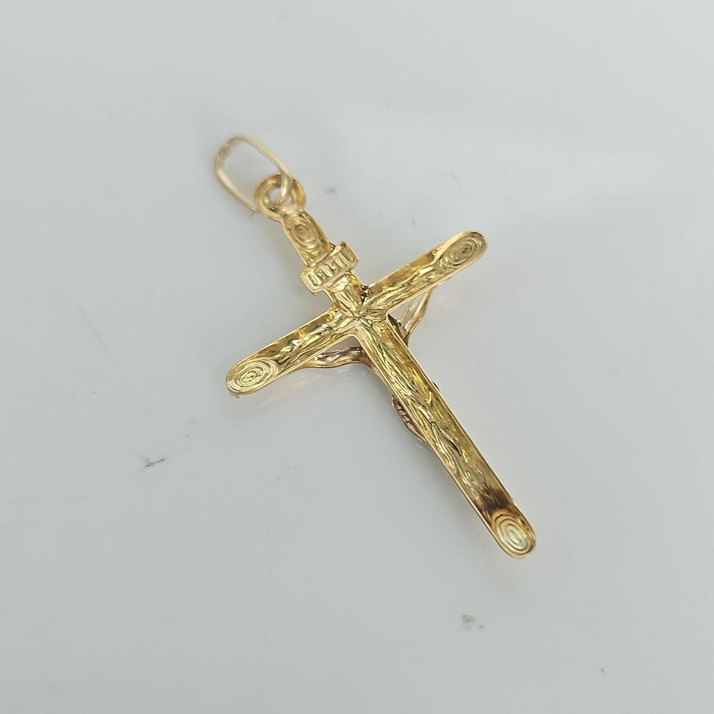 CRUCIFIJO ORO 14 K 0.7 GRMS (SEMINUEVO)