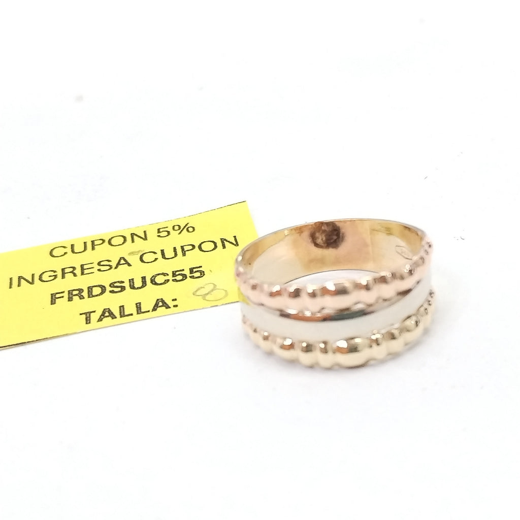 ANILLITO ORO COMBINADO 14 K 3,30 GRMS (SEMINUEVO)
