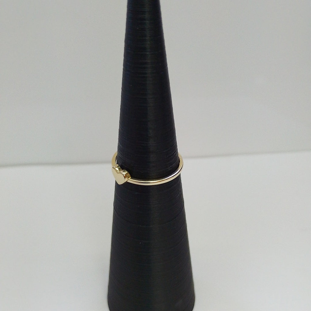 ANILLOS ANILLITO FIG CORAZON 10K TALLA 8 1.1 GR (NUEVO)